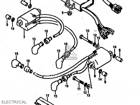 ELECTRICAL - RG500 1986 (G) (E01 E02 E04 E06 E15 E16 E17 E21 22 24 25 34 39)