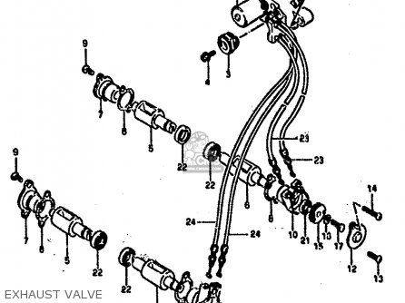 EXHAUST VALVE - RG500 1986 (G) (E01 E02 E04 E06 E15 E16 E17 E21 22 24 25 34 39)