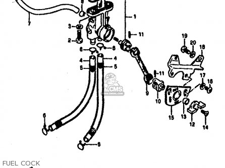 FUEL COCK - RG500 1986 (G) (E01 E02 E04 E06 E15 E16 E17 E21 22 24 25 34 39)