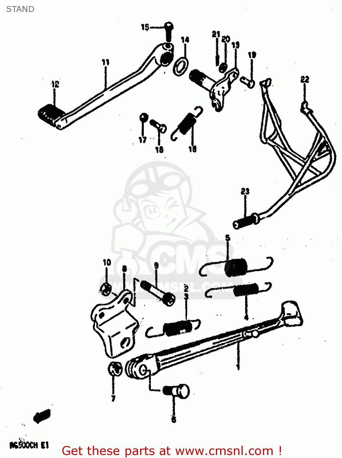 STAND RG500C 1987 (H) (E01 E02 E04 E06 E15 16 17 21 22 24 25 34 39 53)