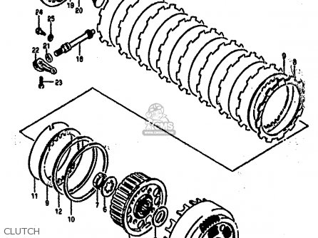 CLUTCH - RG500C 1987 (H) (E01 E02 E04 E06 E15 16 17 21 22 24 25 34 39 53)