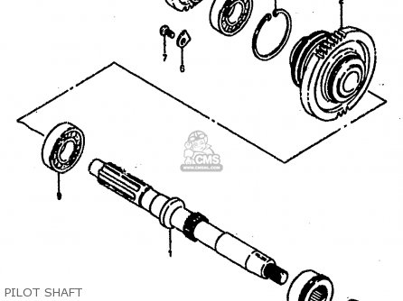 PILOT SHAFT - RG500C 1987 (H) (E01 E02 E04 E06 E15 16 17 21 22 24 25 34 39 53)