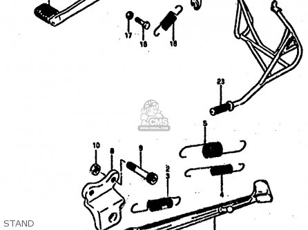 STAND - RG500C 1987 (H) (E01 E02 E04 E06 E15 16 17 21 22 24 25 34 39 53)
