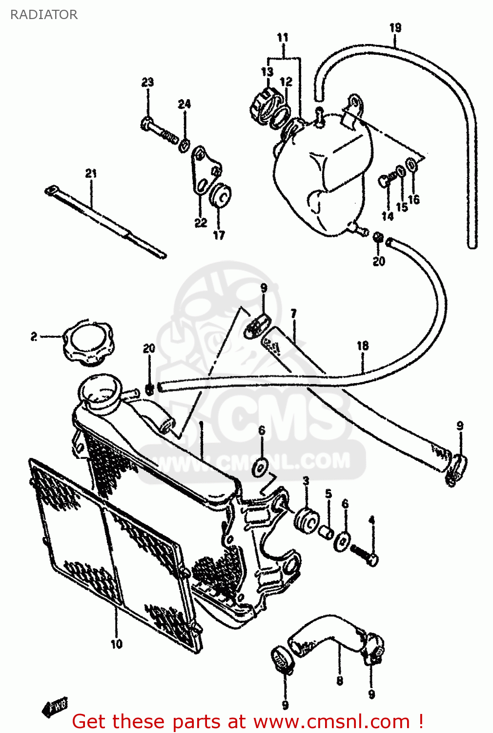 RADIATOR RG80 1988 (J) FRANCE GERMANY (E04 E22)