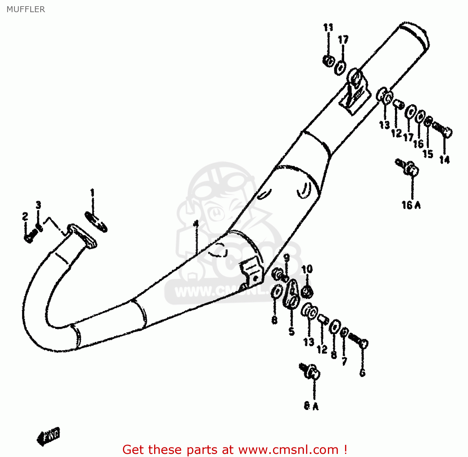 MUFFLER RG80 1988 (J) FRANCE GERMANY (E04 E22)