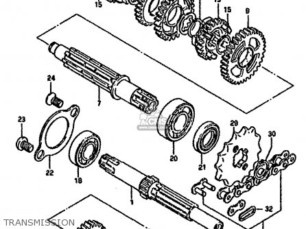 TRANSMISSION - RG80 1988 (J) FRANCE GERMANY (E04 E22)