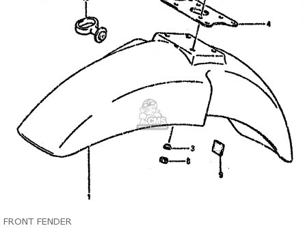 FRONT FENDER - RG80 1988 (J) FRANCE GERMANY (E04 E22)