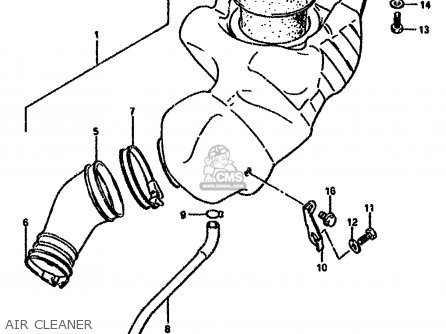 AIR CLEANER - RG80 1988 (J) FRANCE GERMANY (E04 E22)