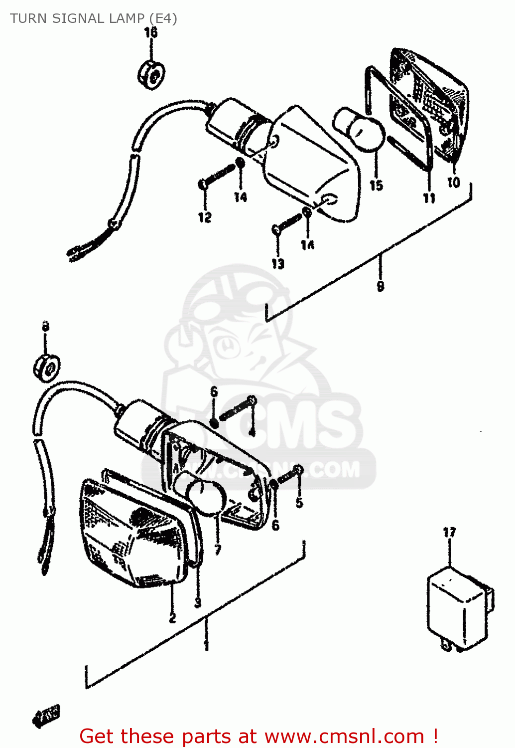 TURN SIGNAL LAMP (E4) RG80 1991 (M) FRANCE GERMANY (E04 E22)