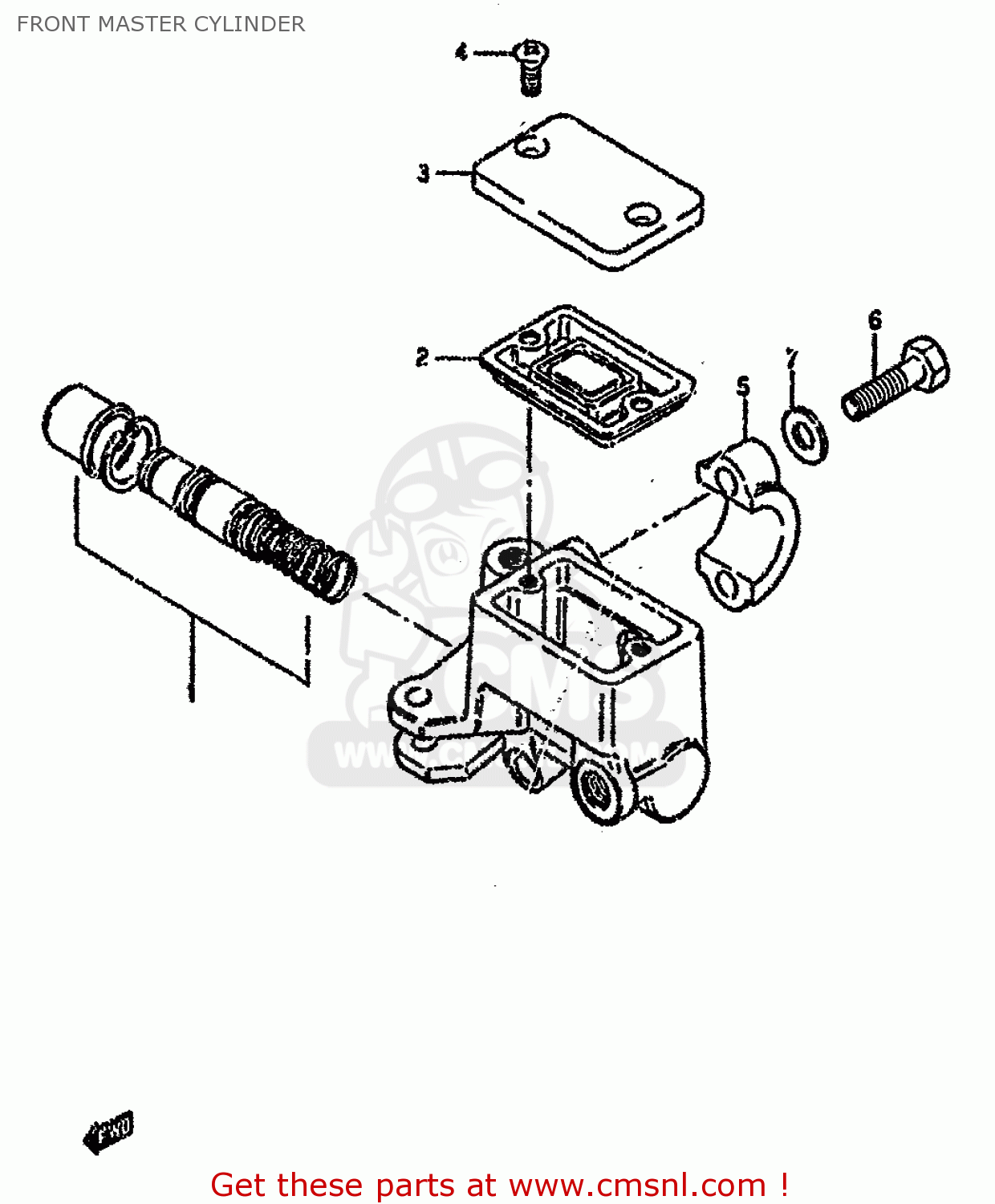 FRONT MASTER CYLINDER RG80 1991 (M) FRANCE GERMANY (E04 E22)