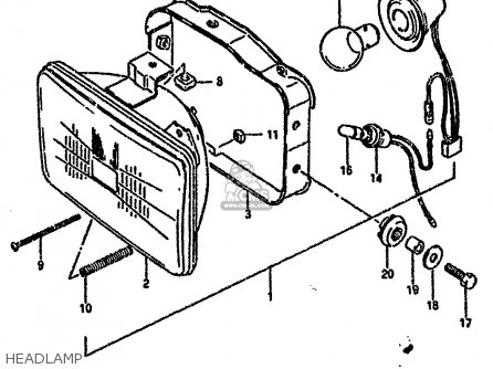 HEADLAMP - RG80 1991 (M) FRANCE GERMANY (E04 E22)