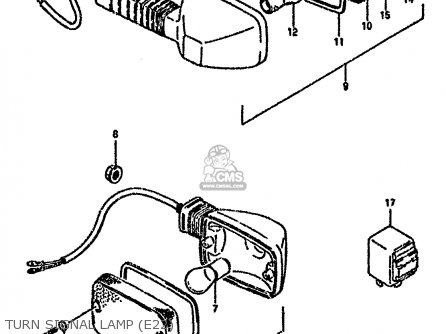 TURN SIGNAL LAMP (E22) - RG80 1991 (M) FRANCE GERMANY (E04 E22)