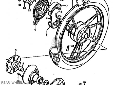 REAR WHEEL - RG80 1991 (M) FRANCE GERMANY (E04 E22)