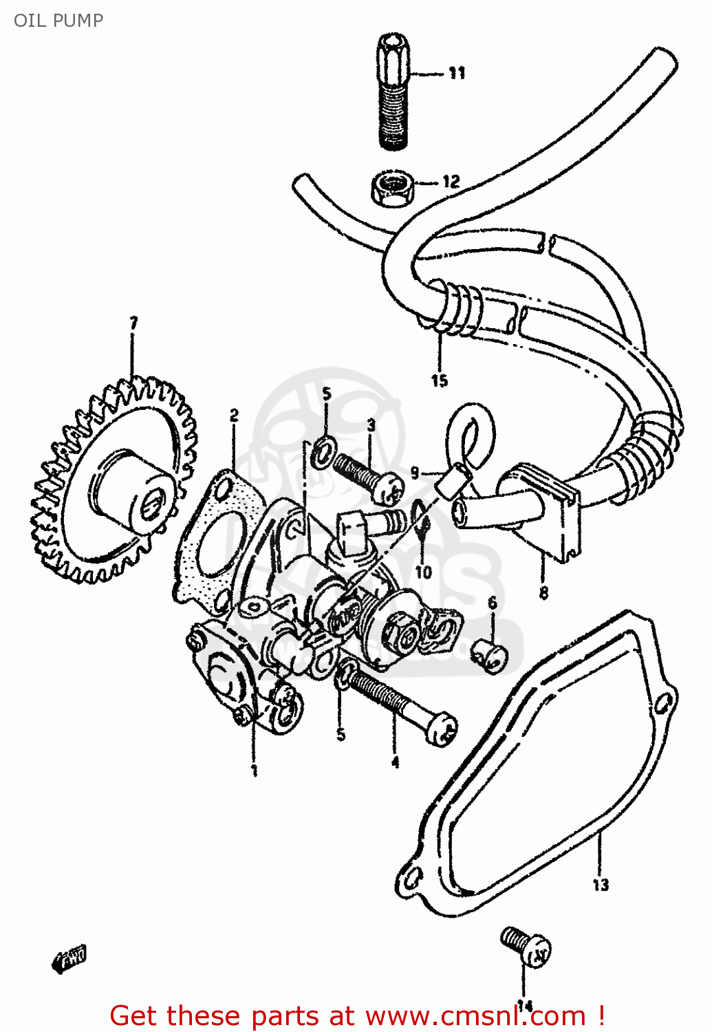 OIL PUMP RG80C 1985 (F) FRANCE GERMANY (E04 E22)