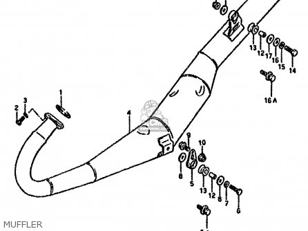 MUFFLER - RG80C 1985 (F) FRANCE GERMANY (E04 E22)