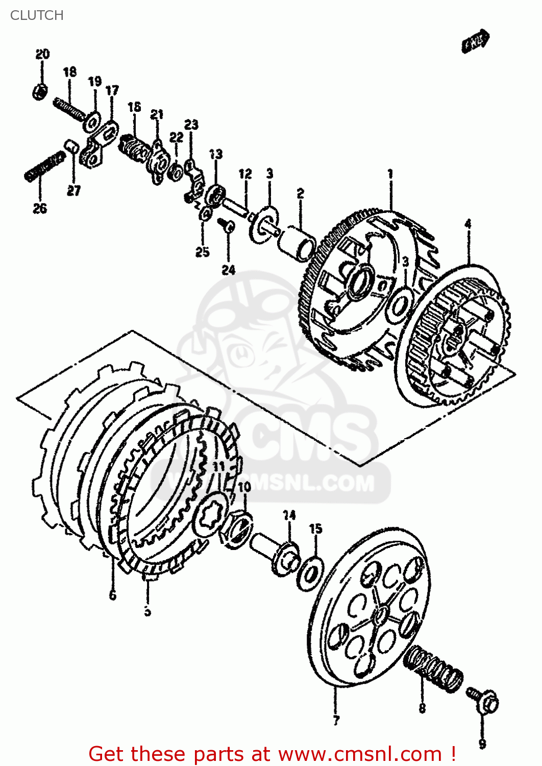 CLUTCH RG80C 1987 (H) FRANCE GERMANY (E04 E22)
