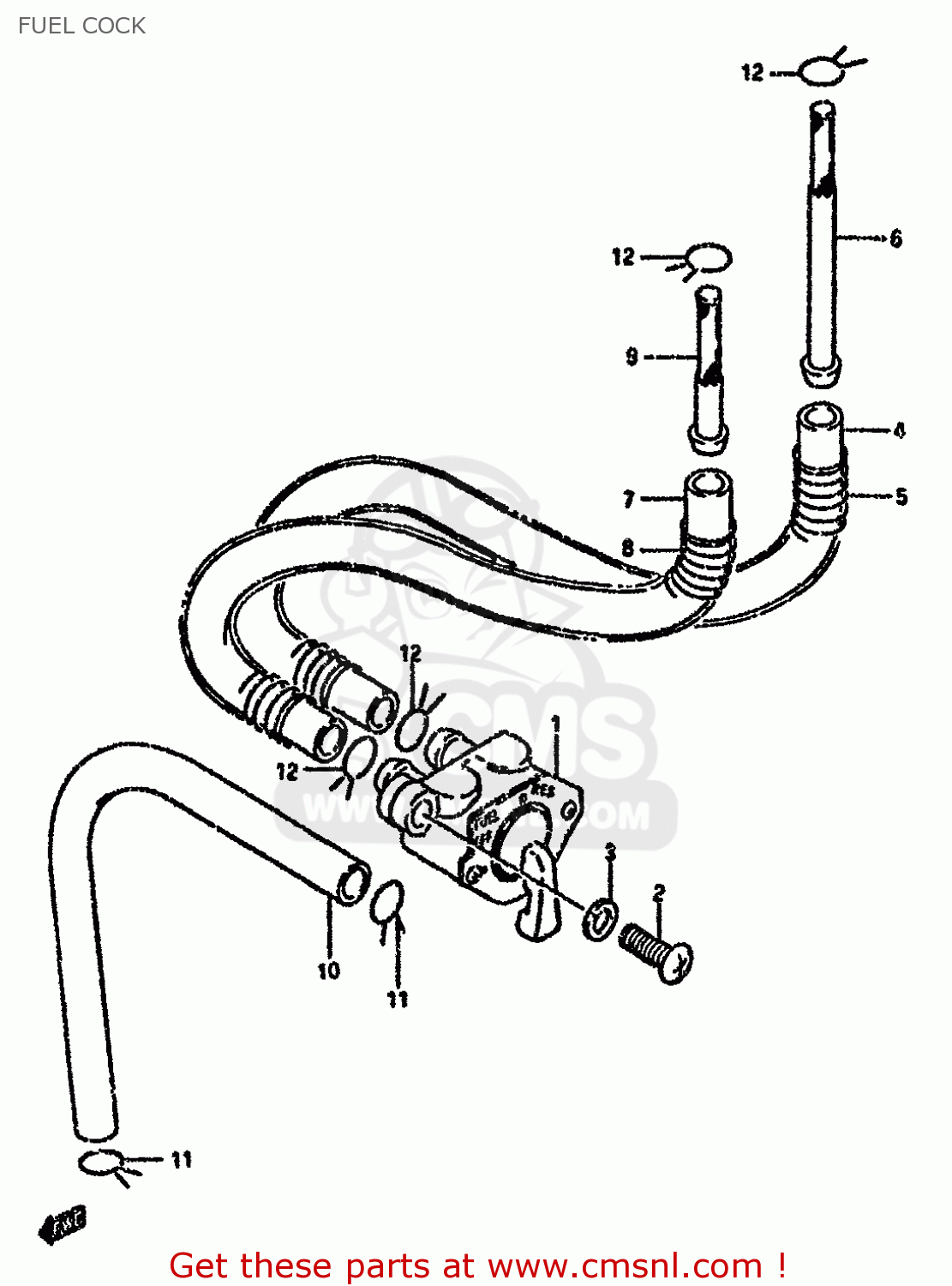 FUEL COCK RG80C 1987 (H) FRANCE GERMANY (E04 E22)