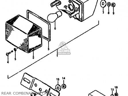 REAR COMBINATION LAMP - RG80C 1987 (H) FRANCE GERMANY (E04 E22)