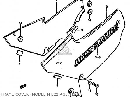 FRAME COVER (MODEL M E22 AG3,1ZX) - RG80C 1987 (H) FRANCE GERMANY (E04 E22)