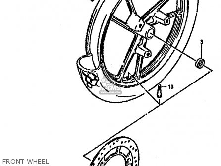 FRONT WHEEL - RG80C 1987 (H) FRANCE GERMANY (E04 E22)