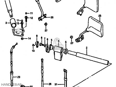 HANDLEBAR - RG80C 1987 (H) FRANCE GERMANY (E04 E22)
