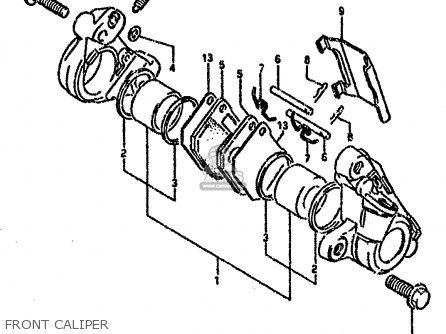 FRONT CALIPER - RG80C 1987 (H) FRANCE GERMANY (E04 E22)