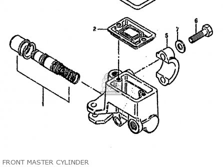 FRONT MASTER CYLINDER - RG80C 1987 (H) FRANCE GERMANY (E04 E22)