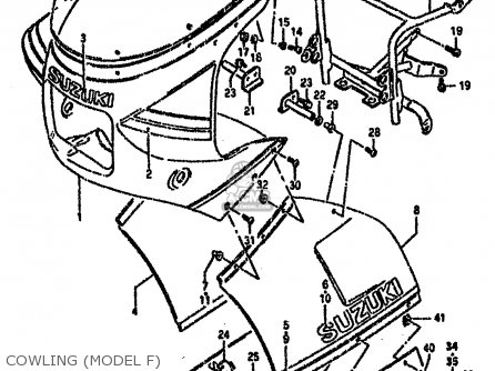 COWLING (MODEL F) - RG80C 1987 (H) FRANCE GERMANY (E04 E22)