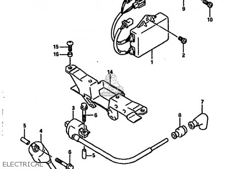 Suzuki RGV250 1989 (K) (E02 E04 E21 E24 E34) parts lists and
