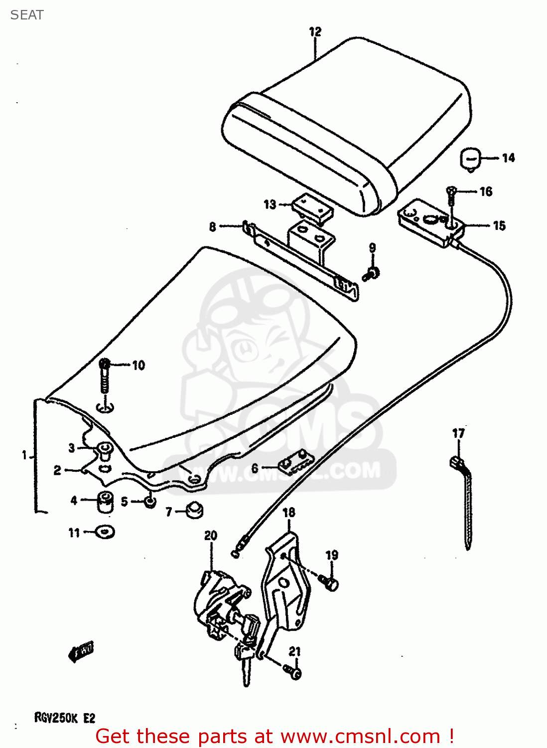 SEAT RGV250 1989 (K) (E02 E04 E21 E24 E34)