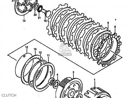 CLUTCH - RGV250 1989 (K) (E02 E04 E21 E24 E34)