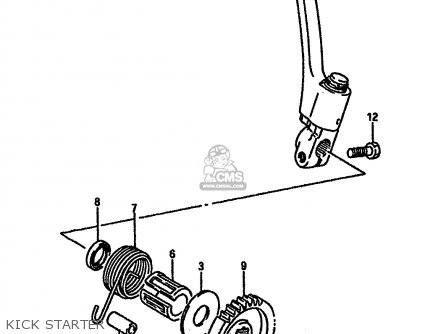 KICK STARTER - RGV250 1989 (K) (E02 E04 E21 E24 E34)
