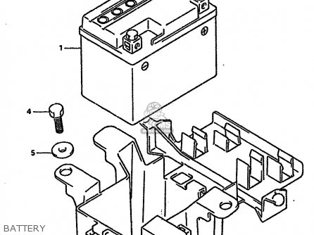 BATTERY - RGV250 1989 (K) (E02 E04 E21 E24 E34)