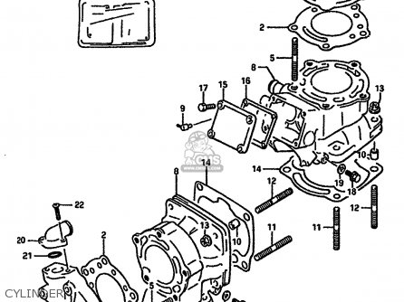 CYLINDER - RGV250 1989 (K) (E02 E04 E21 E24 E34)