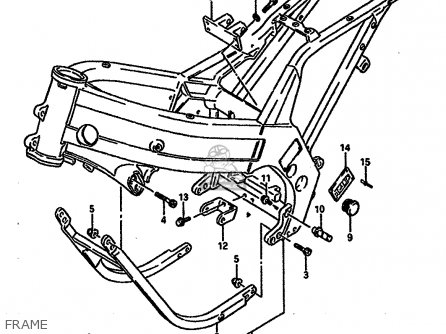 FRAME - RGV250 1989 (K) (E02 E04 E21 E24 E34)