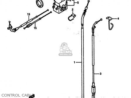CONTROL CABLE - RGV250 1989 (K) (E02 E04 E21 E24 E34)