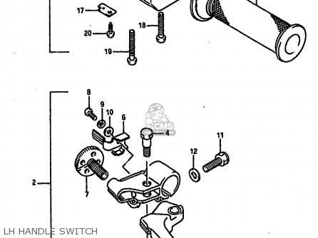 LH HANDLE SWITCH - RGV250 1989 (K) (E02 E04 E21 E24 E34)