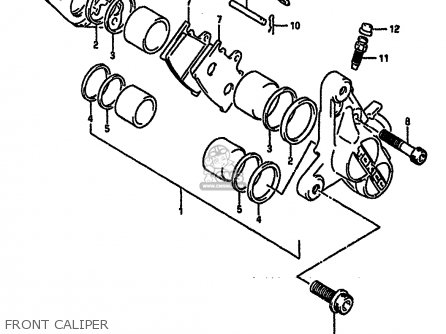 FRONT CALIPER - RGV250 1989 (K) (E02 E04 E21 E24 E34)