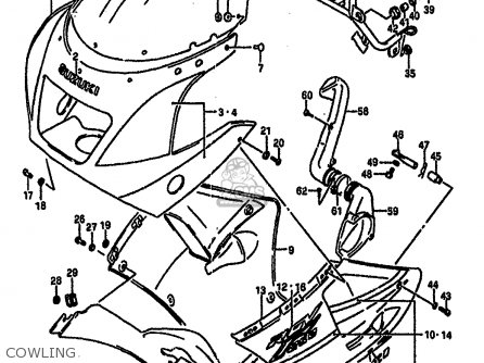 COWLING - RGV250 1989 (K) (E02 E04 E21 E24 E34)
