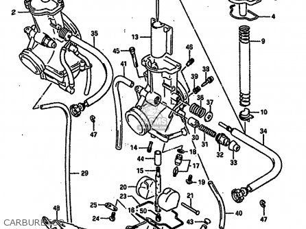 CARBURETOR - RGV250 1989 (K) (E02 E04 E21 E24 E34)