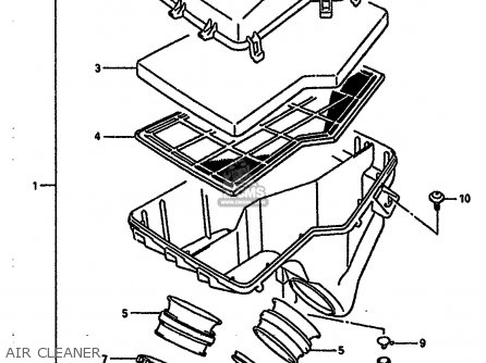 AIR CLEANER - RGV250 1989 (K) (E02 E04 E21 E24 E34)