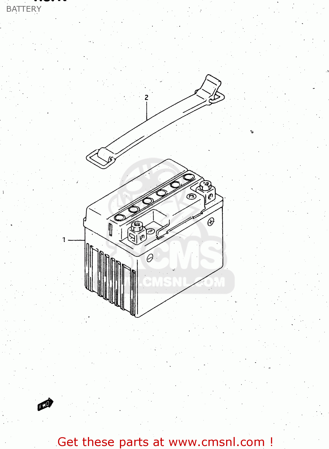 BATTERY RGV250 1991 (M) (E01 E02 E04 E21 E22 E24 E34)