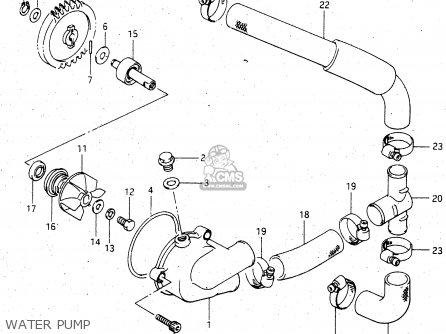WATER PUMP - RGV250 1991 (M) (E01 E02 E04 E21 E22 E24 E34)