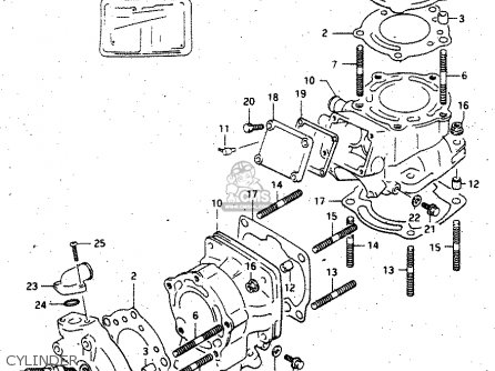 CYLINDER - RGV250 1991 (M) (E01 E02 E04 E21 E22 E24 E34)