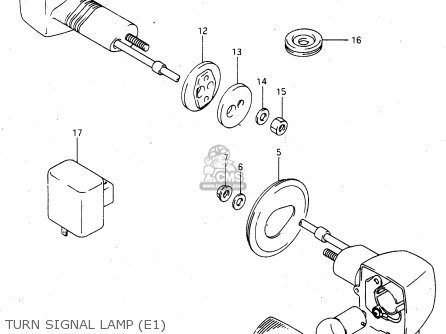 TURN SIGNAL LAMP (E1) - RGV250 1991 (M) (E01 E02 E04 E21 E22 E24 E34)