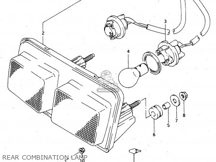 REAR COMBINATION LAMP - RGV250 1991 (M) (E01 E02 E04 E21 E22 E24 E34)