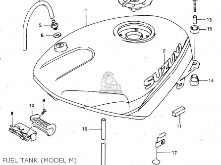 FUEL TANK (MODEL M) - RGV250 1991 (M) (E01 E02 E04 E21 E22 E24 E34)