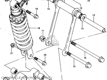 CUSHION LEVER (MODEL P/R/T) - RGV250 1991 (M) (E01 E02 E04 E21 E22 E24 E34)