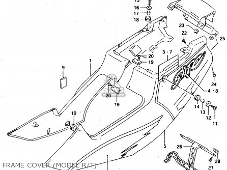 FRAME COVER (MODEL R/T) - RGV250 1992 (N) (E02 E04 E21 E22 E24 E34)
