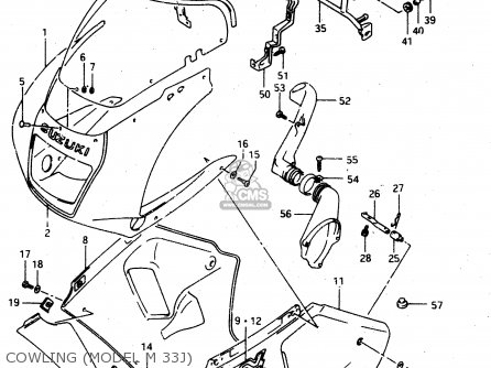 COWLING (MODEL M 33J) - RGV250 1992 (N) (E02 E04 E21 E22 E24 E34)